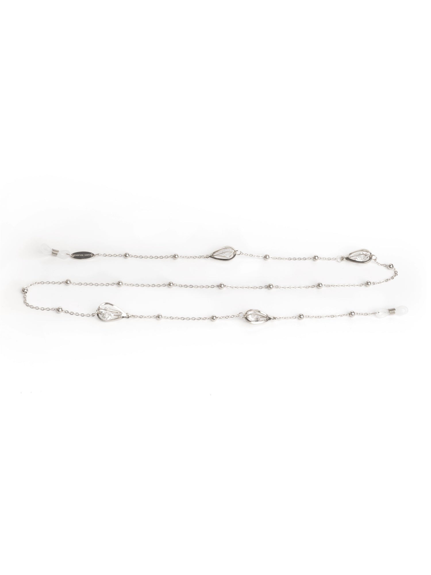 Catenella per occhiali Cristal argento