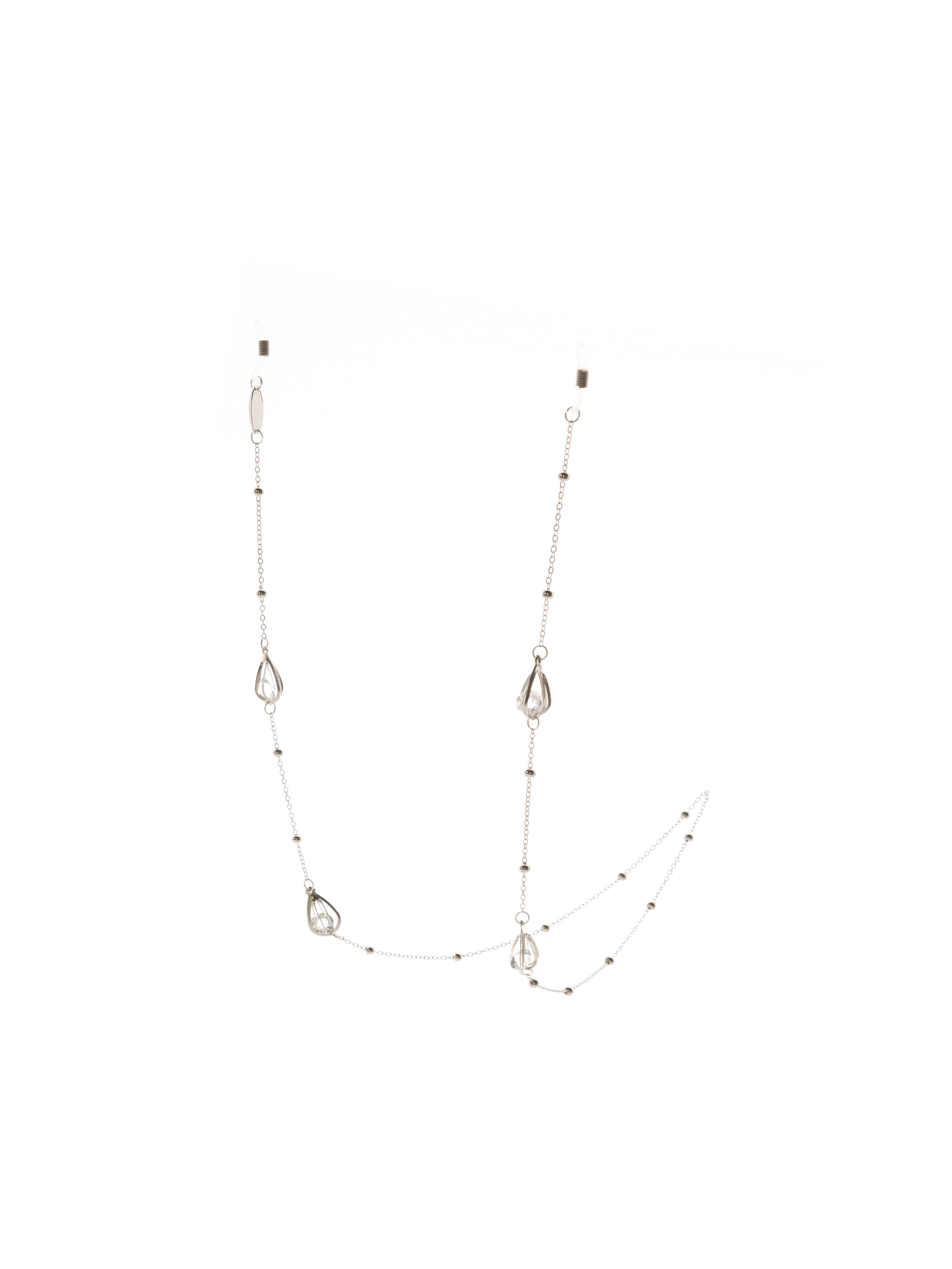 Catenella per occhiali Cristal argento